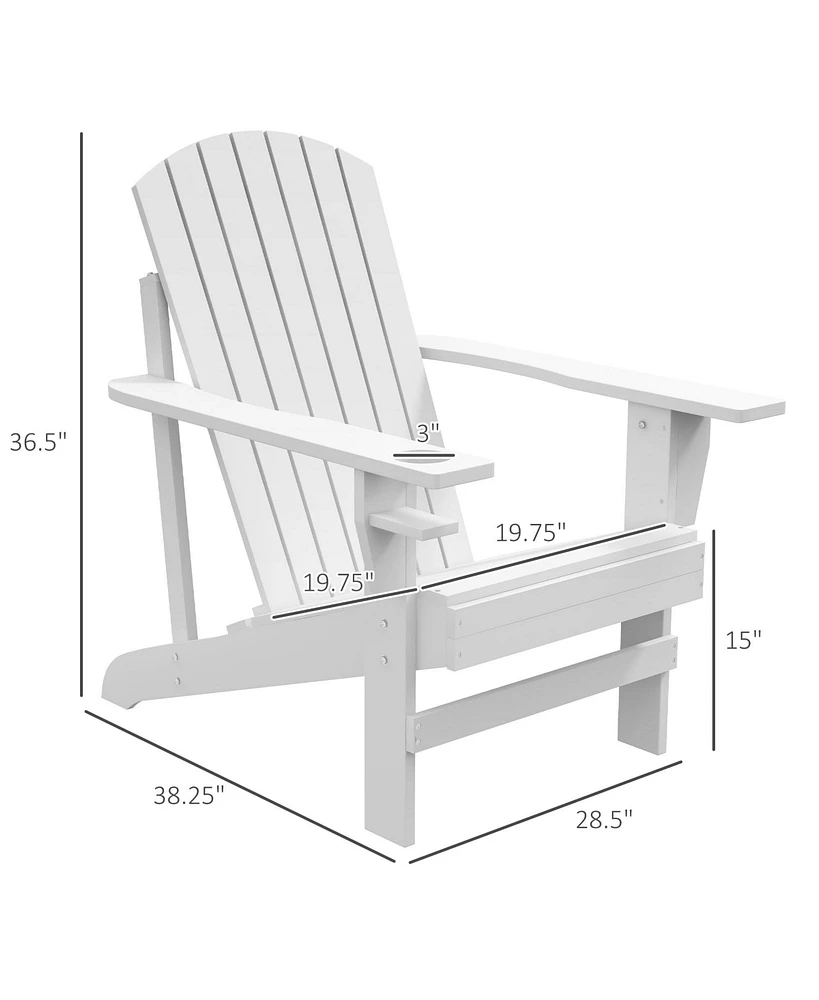 Adirondack Lounge Chair: Patio, Lawn, Weather Resistant