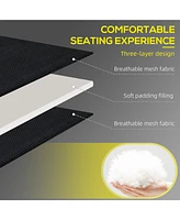 Folding Chaise Lounge with Adjustable Back, Reading Hole, Pocket & Headrest