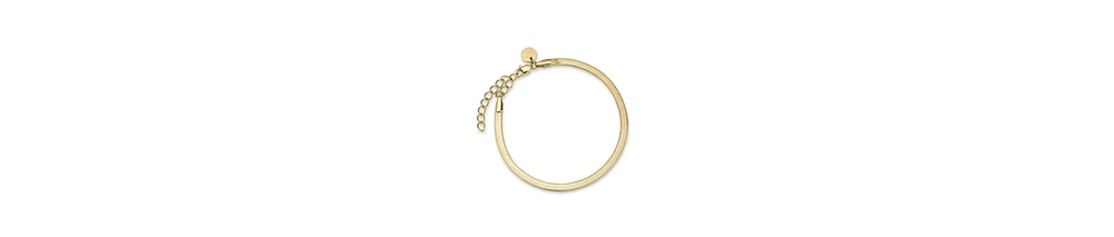 Rosefield Snake Bracelet In Rhodium Plated Stainless Steel