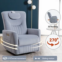 Mondawe Swivel And Rocker Power Recliner Chair