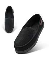 Alpine Swiss Men's Wide Men s Moccasin Slippers Steve | Memory Foam Slip-On House Shoes Cozy Indoor Slipper with Durable Sole