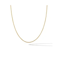 Vincero Women's Rolo Chain Necklace in 14k Gold-Plated Sterling Silver with Extender