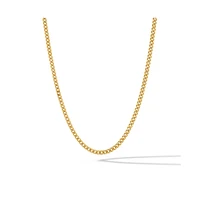 Vincero Men's Cuban Chain – 3mm Silver Curb Link Necklace 22"