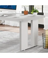 Tribesigns 71" Large Dining Table for 6 to 8 People, Rustic Farmhouse Style Dinner Table, Rectangular Dining Table for Kitchen, Dining Room & Liv