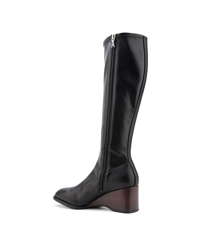 Aerosoles Women's Angela Tall Wedge Boots