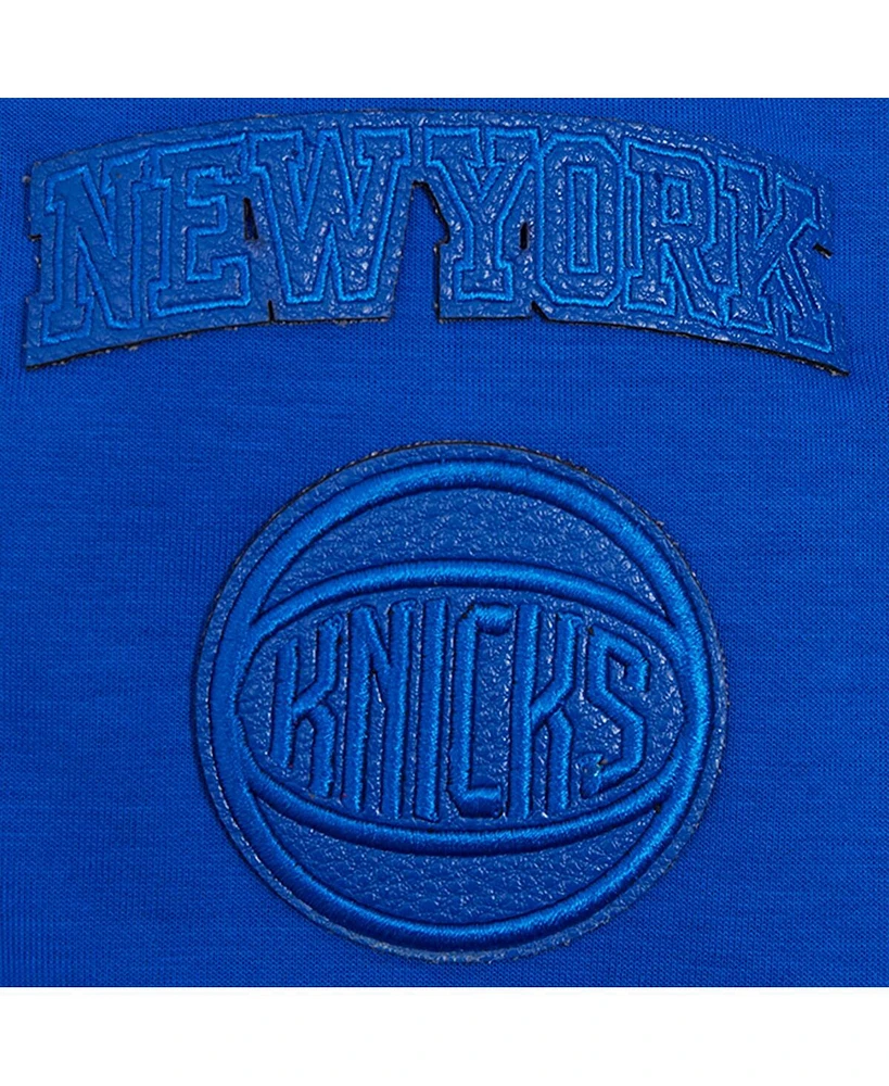 Pro Standard Women's Blue New York Knicks Triple Tonal Full-Zip Hoodie