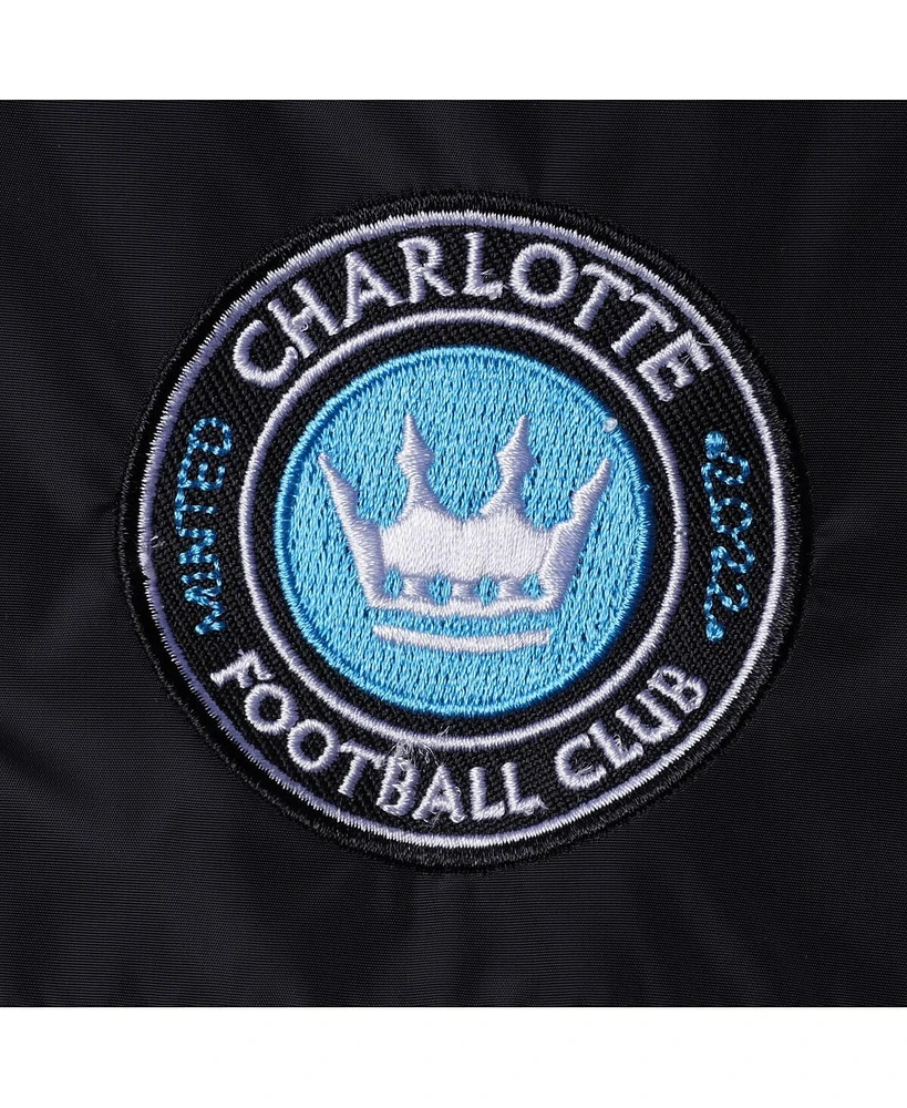 The Wild Collective Women's Black Charlotte Fc Anthem Full-Zip Jacket