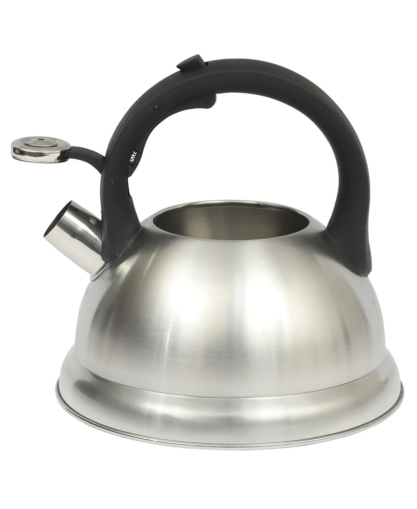 Mr. Coffee Hartbay Large 2.4 Quart Stainless Steel Whistling Tea Kettle