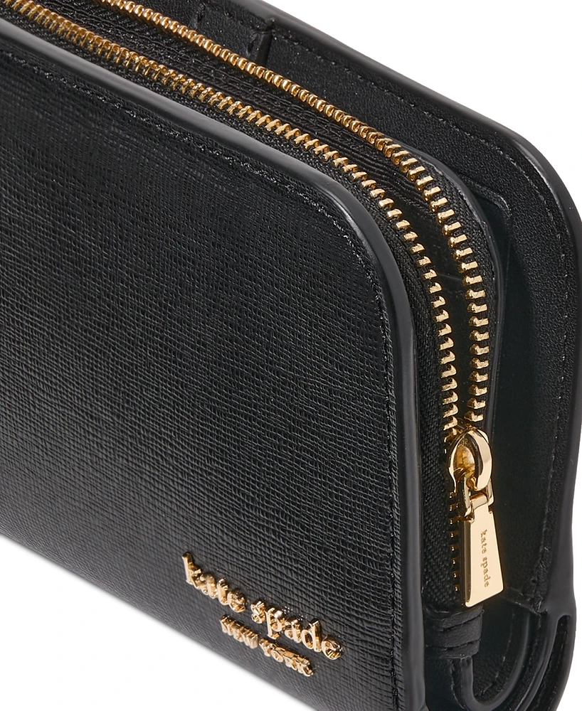 kate spade new york Devin Saffiano Leather Bifold Wallet