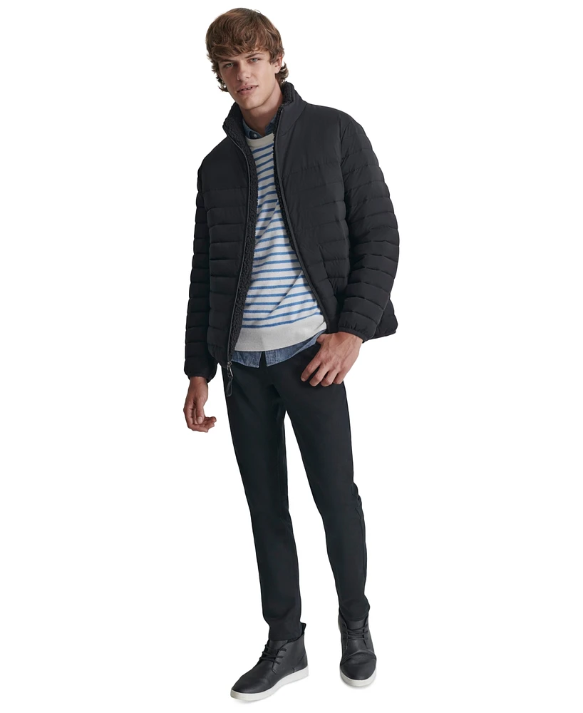 Dkny Men's Quilted Fleece-Lined Full-Zip Puffer Jacket