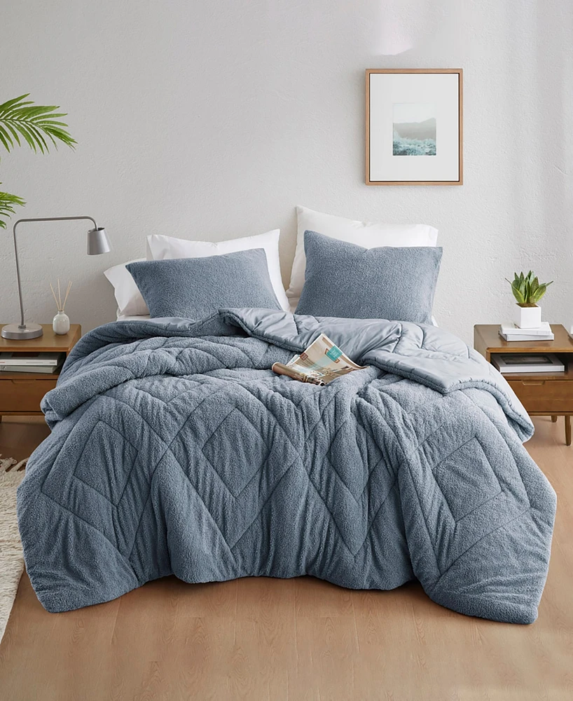 510 Design Kyla Double Diamond Quilted Teddy 3-Pc. Comforter Set, King/California King