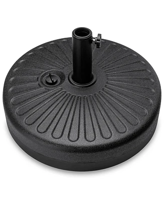 Best Choice Products Fillable Plastic Patio Umbrella Base Stand, Pole Holder w/ Adjustment Knob