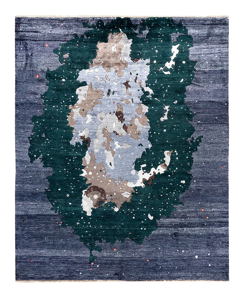 Adorn Hand Woven Rugs Indian Ooak M7079 8'x9'10'' Area Rug