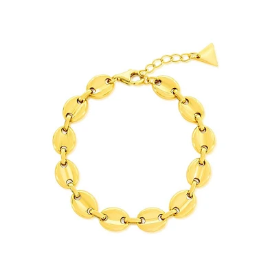 Simona Sterling Silver, High Polished Marina Link Bracelet