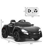 12V Kids Ride On Car 2.4G Rc Electric Vehicle w/ Lights MP3 Openable Doors