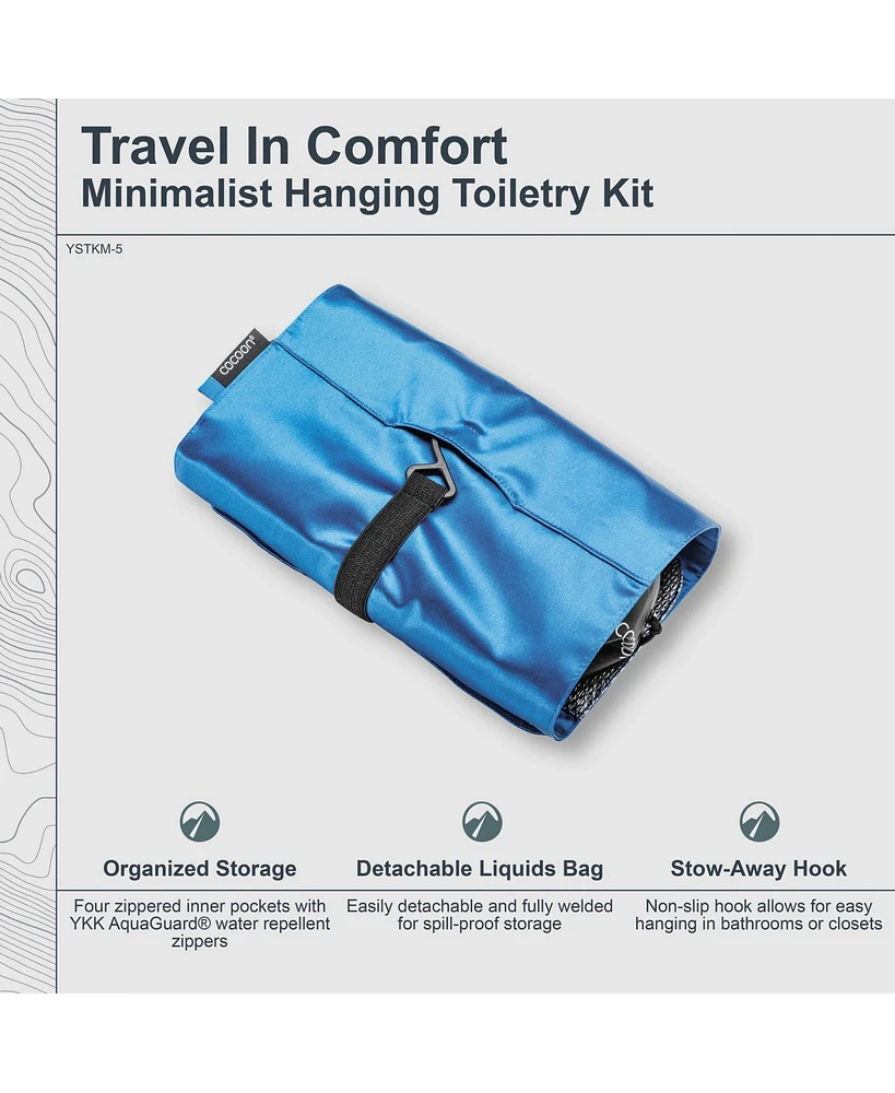 Cocoon - Premium - Minimalist Hanging Toiletry Kit -Monsoon Silk