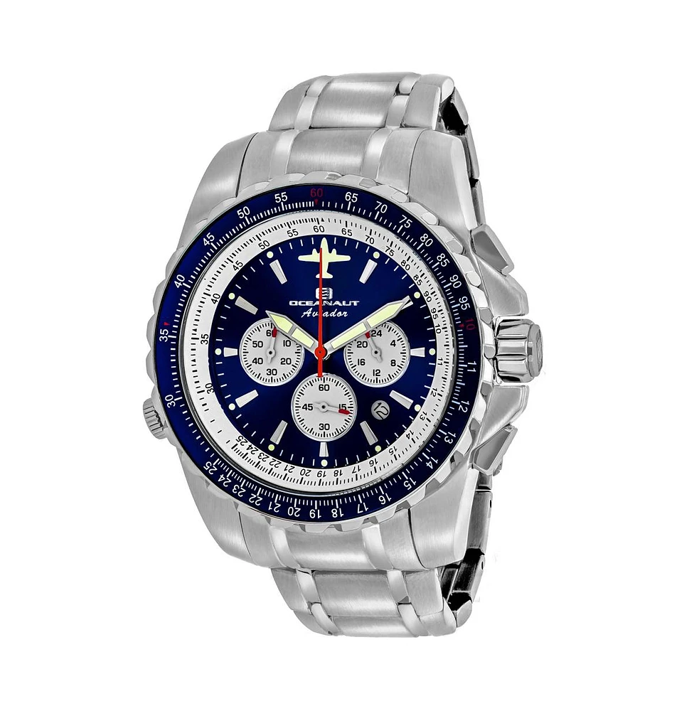 Oceanaut Men's Aviador Pilot Blue Dial Watch