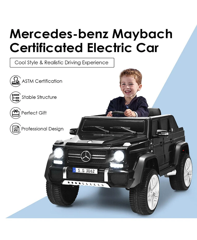 Mercedes Benz 12V Electric Kids Ride On Car Rc Remote Control W/Trunk