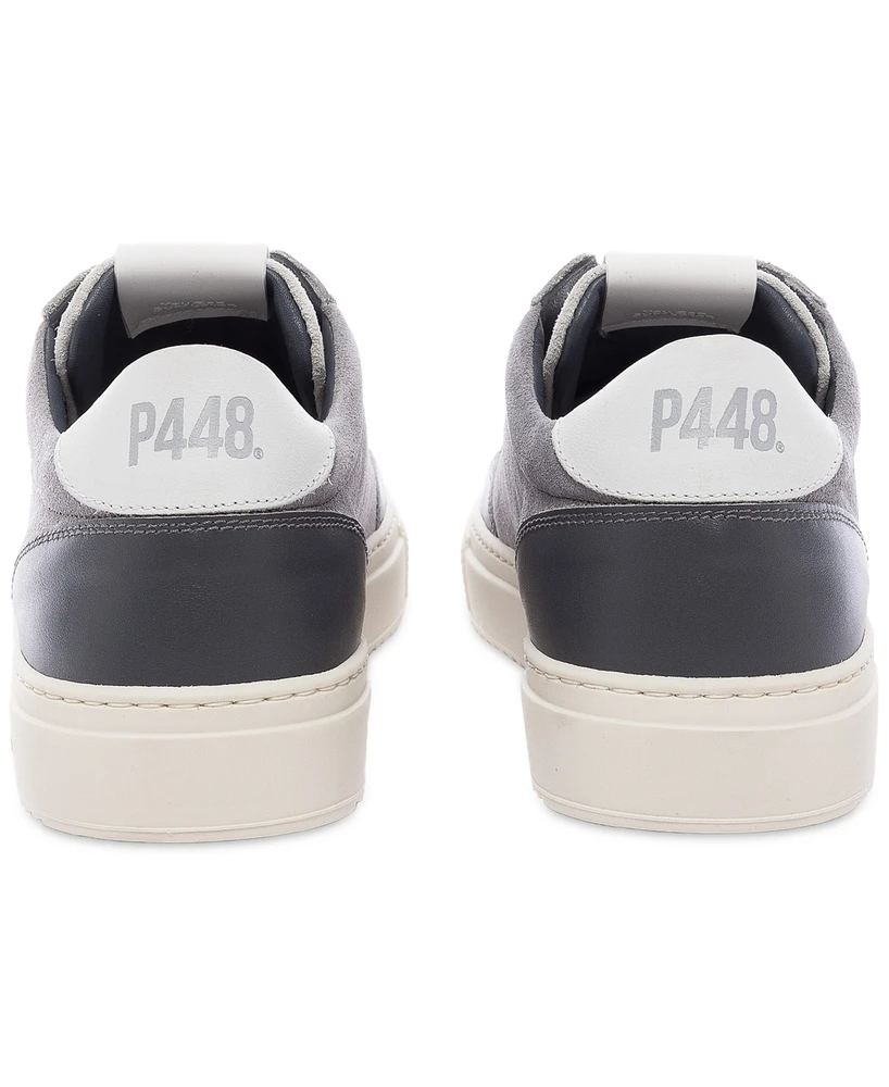 P448 Men's Soho Perforated Logo Low-Top Sneakers