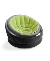 Intex Empire Inflatable Blow Up Lounge Dorm Camping Chair for Adults, Lime Green