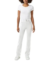 Hue Women's High-Rise Denim Baby Bootcut Leggings