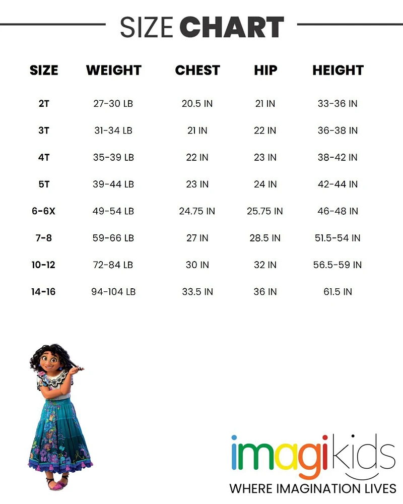 Encanto Girls Mirabel T-Shirt and Shorts Outfit Set