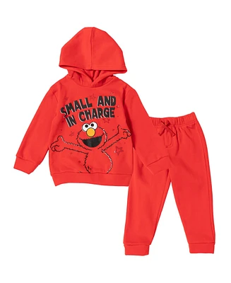 Sesame Street Baby Boys Fleece Pullover Hoodie and Pants Outfit Set to (12 Months - 5T