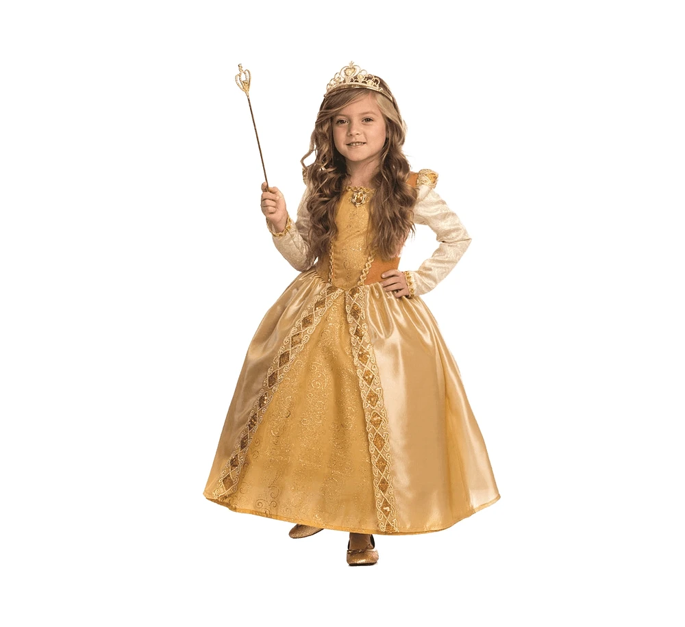Dress Up America Gold Princess Costume Set - Toddlers Girls