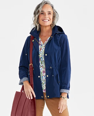 Style & Co Women's Hooded Anorak, Created for Macy's
