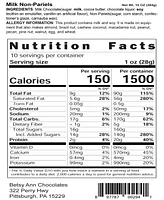 Betsy Ann Chocolates Milk Chocolate Non-Pariels, 2 Pack