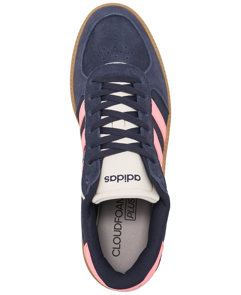 Adidas Women's Breaknet Sleek Suede Casual Sneakers from Finish Line
