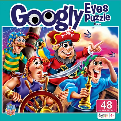 Masterpieces Googly Eyes - Pirates 48 Piece Jigsaw Puzzle
