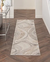 Nourison Home Brushstrokes BSK03 2'2"x7'6" Runner Area Rug