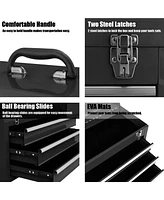 Portable Tool Chest Box Storage Cabinet Garage Mechanic Organizer 3 Drawers