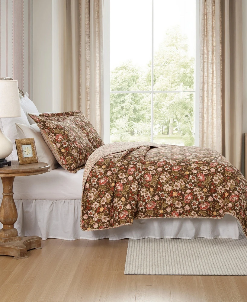 Laura Ashley Marta Reversible 2-Pc. Quilt Set, Twin