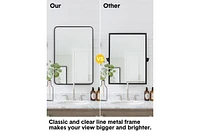 gaomon Bathroom Mirror, Aesthetically Pleasing and Versatile 24 x 36 Inch Vanity Mirror for Over Sink, Available in Varied Sizes, Hangs Horizontally o