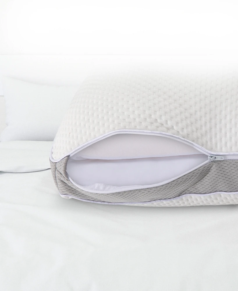 Cheer Collection Dual-Sided Memory Foam Pillow, Standard