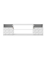 Boyel Living Elegant Multifunctional Tv Stand with Ample Storage and Stylish Design
