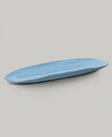 Porto Brasil 14.17" Stoneware Large Shallow Oval Platters, Set of 4