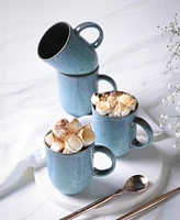 Porto Brasil Stoneware Coup Mugs, Set of 4