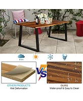 Rectangular Acacia Wood Dining Table