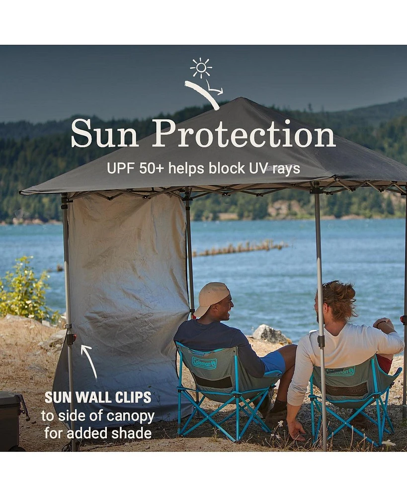 Coleman Black Oasis Lite 7 x 7 Canopy with Sun Wall