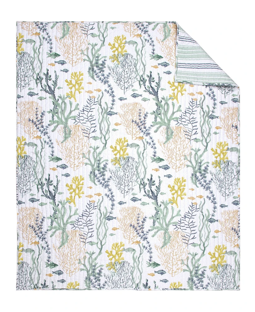 Levtex Ocean Meadow Reversible Quilted Throw, 50" x 60"