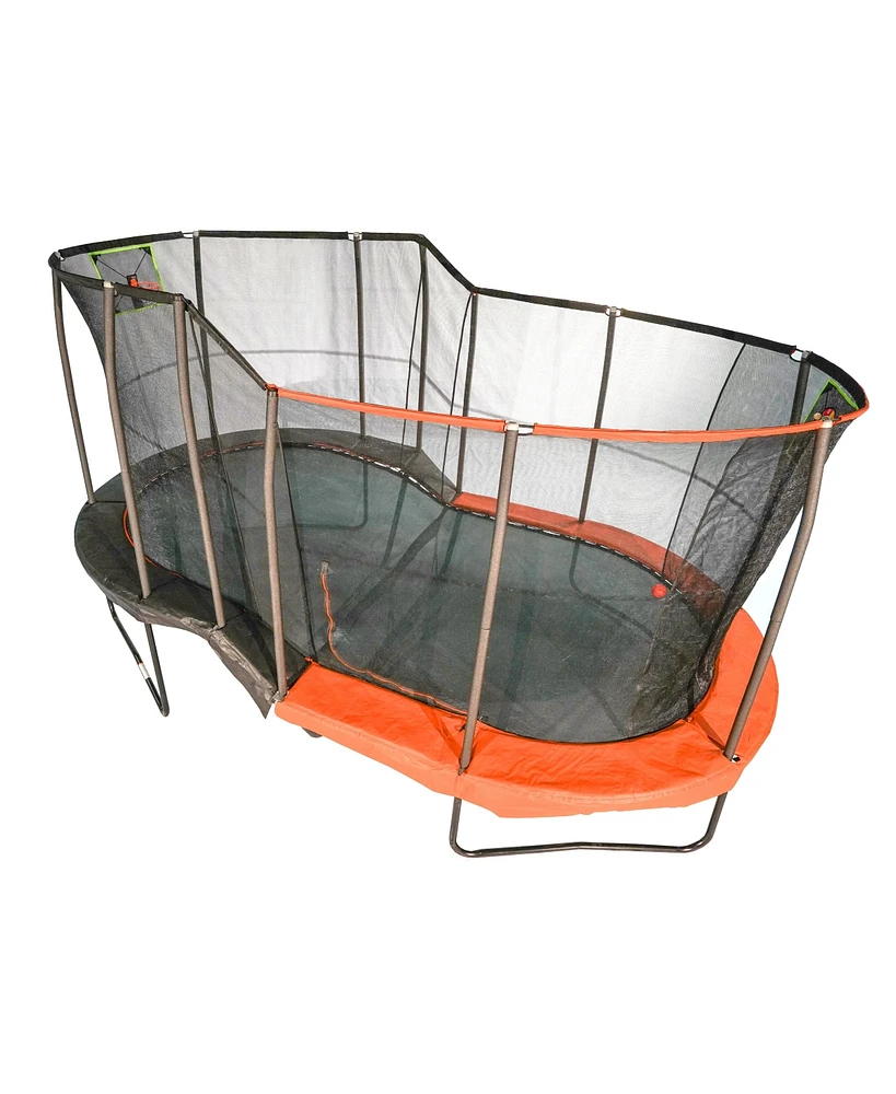 JumpKing 10' x 17' Multi-Level Oval Trampoline
