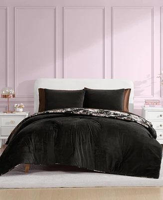 Betsey Johnson Solid Velvet 3-Pc. Duvet Cover Set
