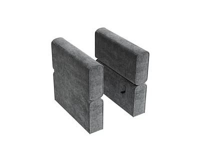 gaomon Chenille Armrest Module for Modular Sectional Sofa, 90°-180° Adjustable Sofa Armrest, A Pair of Couch Armrests for Sectional Sleeper