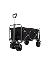 Outdoor Garden Park Utility kids wagon portable beach trolley cart camping foldable with big wheels folding wagon