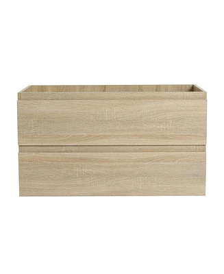 36" Wall-Mounted Bathroom Vanity (Only the Cabinet Body)