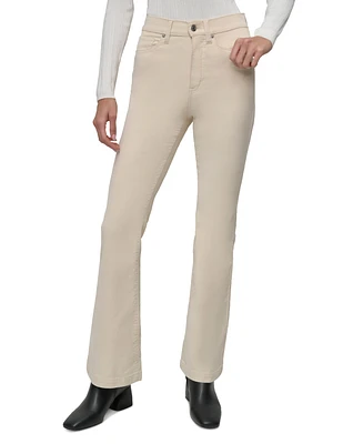 Dkny Jeans Women's Corduroy Cord High-Rise Flare Pants - J1U