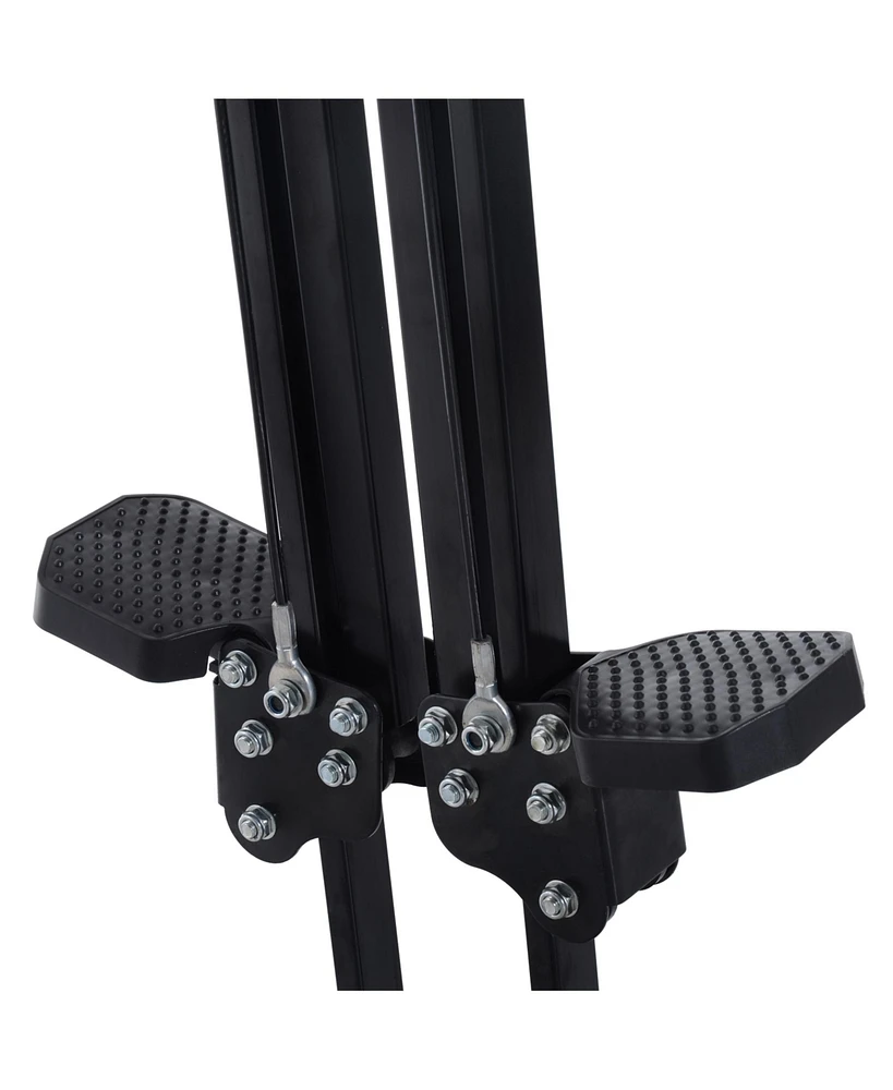Vertical Climber, High-Intensity Cardio & Muscle Toning Exercise for Home Gym, Folding Steel, Adjustable Height, Display Monitor, 220 lbs. Weight Capa